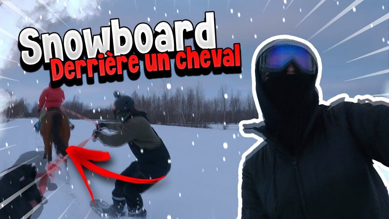 On a été tirés par un cheval sur un snowboard!!! (ft. LORS)