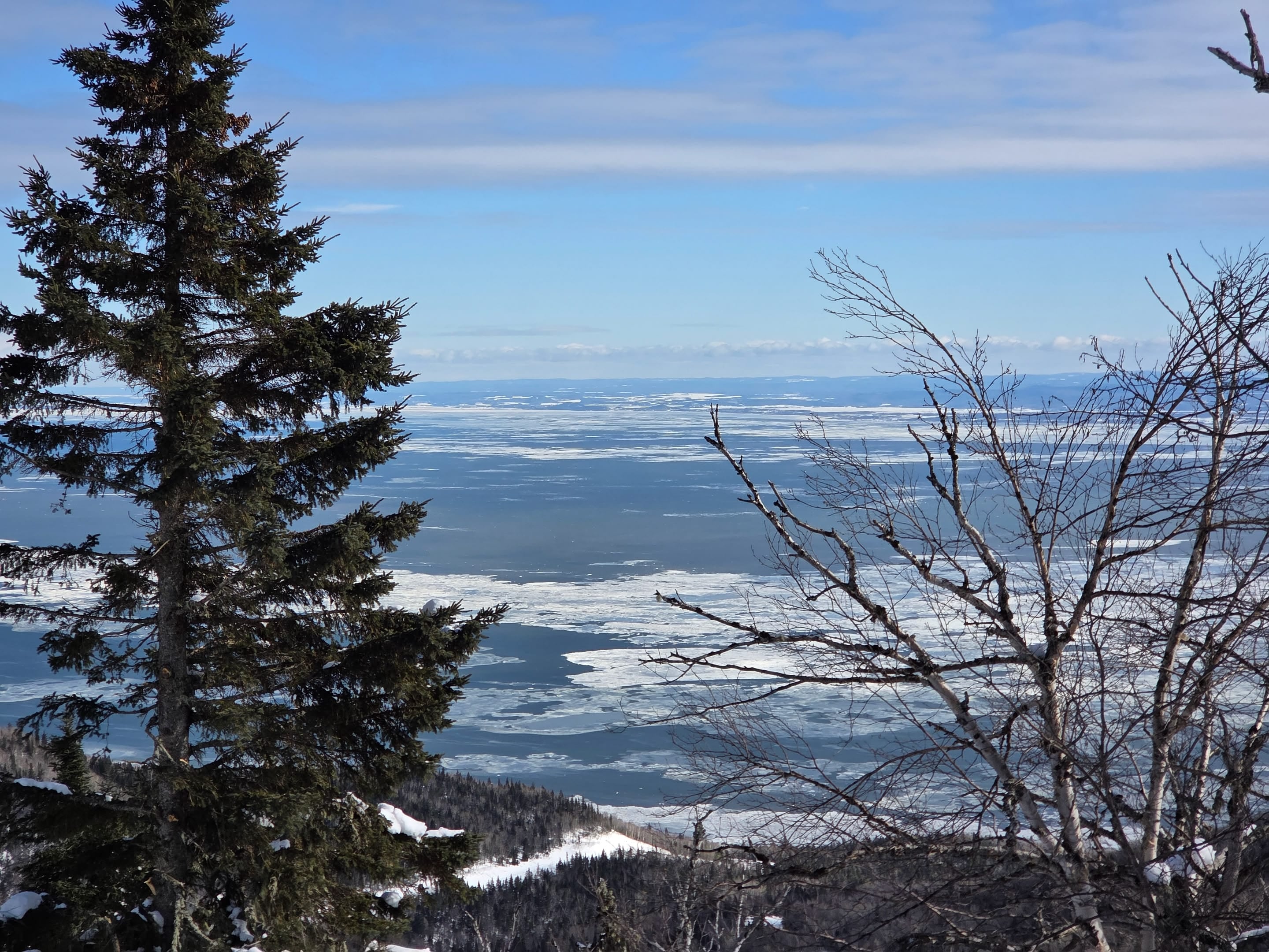 Journée de planche, vue sur le fleuve
